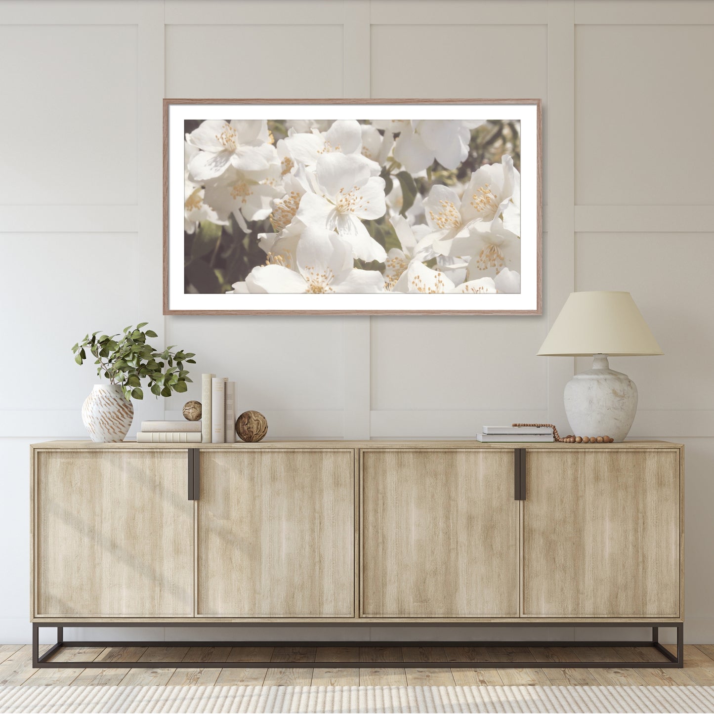 #1006F White Spring Flowers, Samsung Frame TV Art, Digital Wallpaper, Digital Download