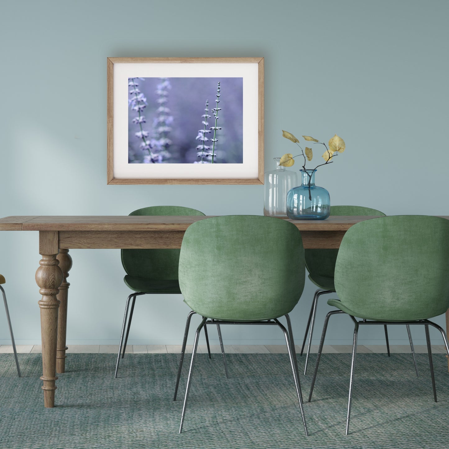 #1039 Violet Blue Sage Spires, Printable Art, Digital Download