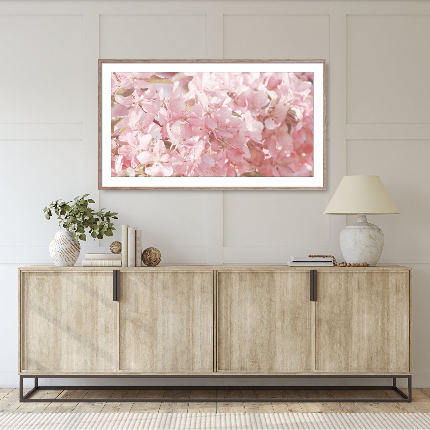 #1075F Pink Apple Blossoms, Samsung Frame TV Art, Digital Wallpaper, Digital Download