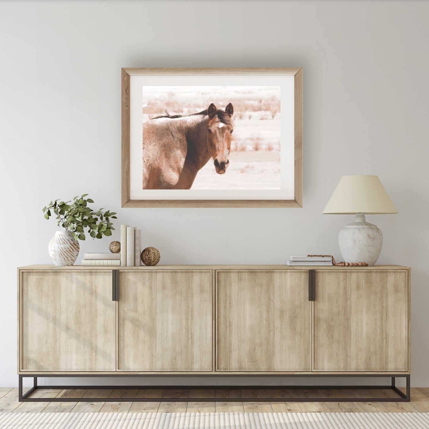 #1192 Chestnut Horse, Printable Art, Digital Download, Gallery Wall Art