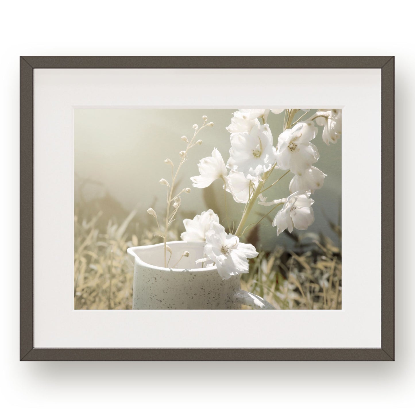 #1257 White Flowers in Pitcher, Printable Art, Digital Download, Gallery Wall Art