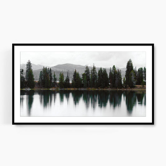 #1290F Reflections on Mountain Lake, Samsung Frame TV Art, Digital Wallpaper, Digital Download