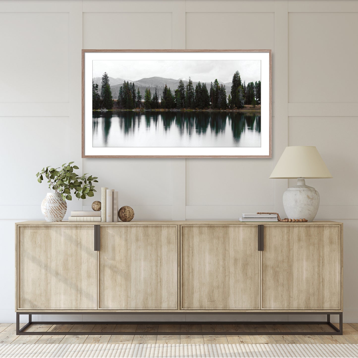 #1290F Reflections on Mountain Lake, Samsung Frame TV Art, Digital Wallpaper, Digital Download