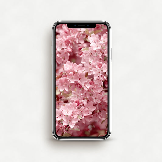 #1537P Pink Crabapple Blossoms - Phone Wallpaper, iPhone Wallpaper, Android Wallpaper, Lock Screen Wallpaper