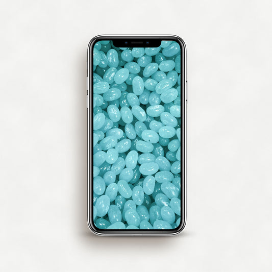 #1576P Blue Jelly Beans - Phone Wallpaper, iPhone Wallpaper, Android Wallpaper, Lock Screen Wallpaper