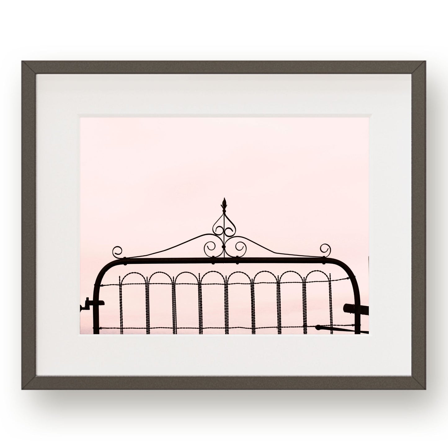 #1081 Metal Gate in Pink, Printable Art, Digital Download