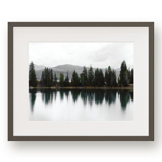 #1290 Reflections on Mountain Lake, Printable Art, Digital Download, Home Decor, Gallery Art, Wall Art